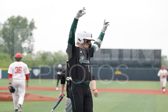 The Eastern Michigan University baseball team compete in the first game of the 2025 MAC Baseball Tournament in Avon, OH on May 21, 2025,  (Photo by:Walt Middleton Photography)