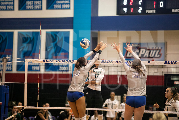 Eastern Michigan University Volleyball compete at the DePaul Invitational vs St Louis University. August 9, 2022