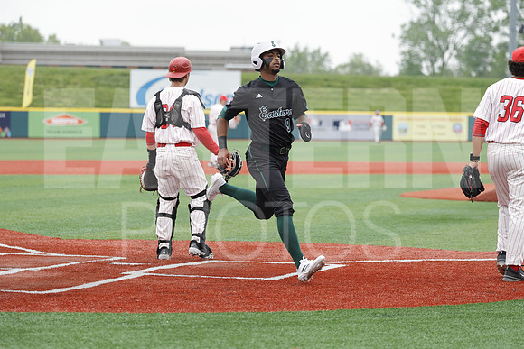 The Eastern Michigan University baseball team compete in the first game of the 2025 MAC Baseball Tournament in Avon, OH on May 21, 2025,  (Photo by:Walt Middleton Photography)
