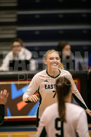 Eastern Michigan University Volleyball compete at the DePaul Invitational vs St Louis University. August 9, 2022