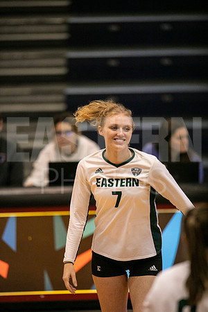 Eastern Michigan University Volleyball compete at the DePaul Invitational vs St Louis University. August 9, 2022
