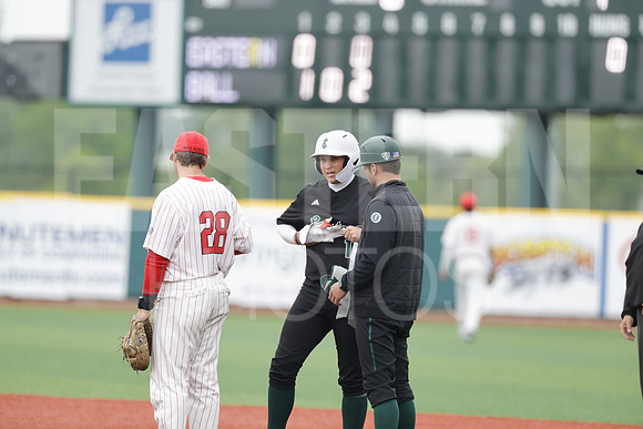 The Eastern Michigan University baseball team compete in the first game of the 2025 MAC Baseball Tournament in Avon, OH on May 21, 2025,  (Photo by:Walt Middleton Photography)