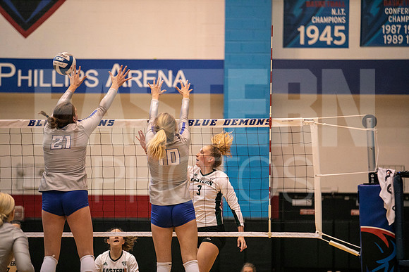 Eastern Michigan University Volleyball compete at the DePaul Invitational vs St Louis University. August 9, 2022