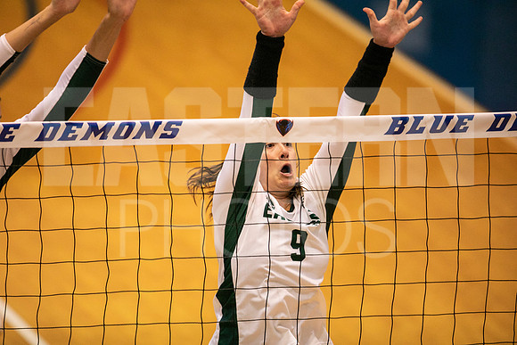 Eastern Michigan University Volleyball compete at the DePaul Invitational vs St Louis University. August 9, 2022