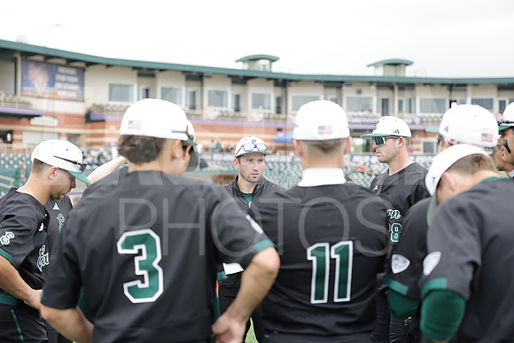 The Eastern Michigan University baseball team compete in the first game of the 2025 MAC Baseball Tournament in Avon, OH on May 21, 2025,  (Photo by:Walt Middleton Photography)