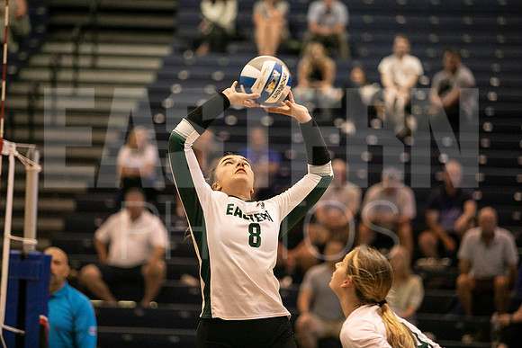 Eastern Michigan University Volleyball compete at the DePaul Invitational vs St Louis University. August 9, 2022