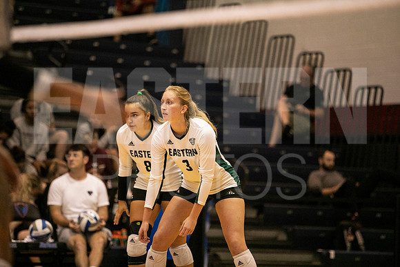 Eastern Michigan University Volleyball compete at the DePaul Invitational vs St Louis University. August 9, 2022