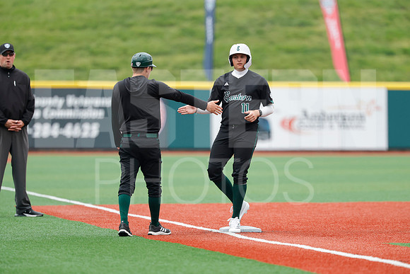 The Eastern Michigan University baseball team compete in the first game of the 2025 MAC Baseball Tournament in Avon, OH on May 21, 2025,  (Photo by:Walt Middleton Photography)