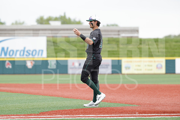 The Eastern Michigan University baseball team compete in the first game of the 2025 MAC Baseball Tournament in Avon, OH on May 21, 2025,  (Photo by:Walt Middleton Photography)