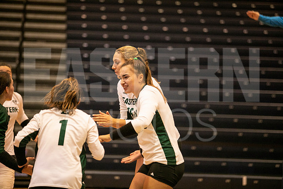 Eastern Michigan University Volleyball compete at the DePaul Invitational vs St Louis University. August 9, 2022