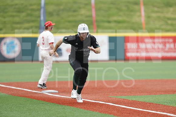 The Eastern Michigan University baseball team compete in the first game of the 2025 MAC Baseball Tournament in Avon, OH on May 21, 2025,  (Photo by:Walt Middleton Photography)