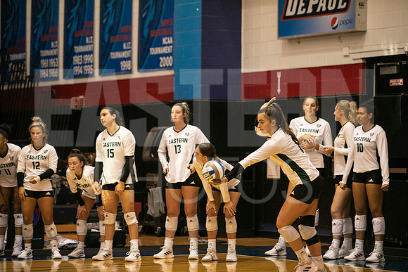 Eastern Michigan University Volleyball compete at the DePaul Invitational vs St Louis University. August 9, 2022