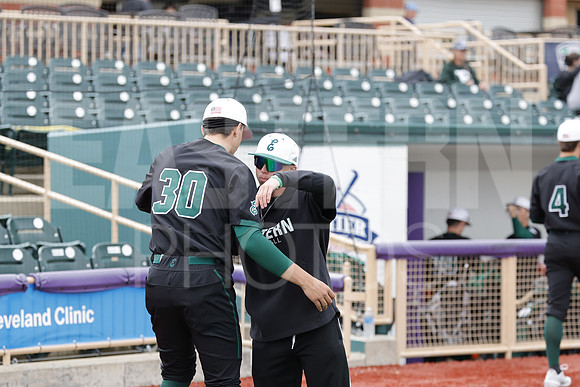 The Eastern Michigan University baseball team compete in the first game of the 2025 MAC Baseball Tournament in Avon, OH on May 21, 2025,  (Photo by:Walt Middleton Photography)