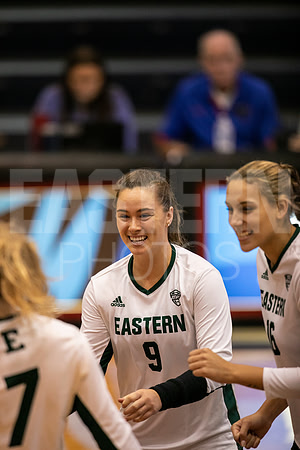 Eastern Michigan University Volleyball compete at the DePaul Invitational vs St Louis University. August 9, 2022
