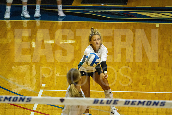 Eastern Michigan University Volleyball compete at the DePaul Invitational vs St Louis University. August 9, 2022