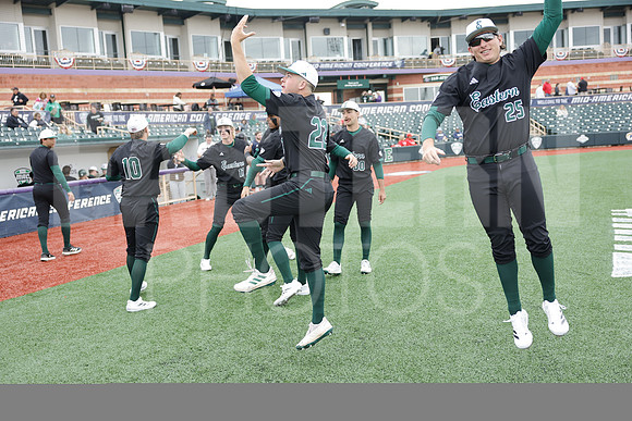 The Eastern Michigan University baseball team compete in the first game of the 2025 MAC Baseball Tournament in Avon, OH on May 21, 2025,  (Photo by:Walt Middleton Photography)