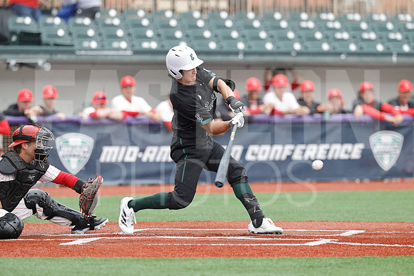 The Eastern Michigan University baseball team compete in the first game of the 2025 MAC Baseball Tournament in Avon, OH on May 21, 2025,  (Photo by:Walt Middleton Photography)