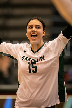 Eastern Michigan University Volleyball compete at the DePaul Invitational vs St Louis University. August 9, 2022