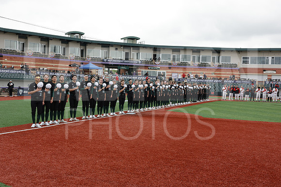 The Eastern Michigan University baseball team compete in the first game of the 2025 MAC Baseball Tournament in Avon, OH on May 21, 2025,  (Photo by:Walt Middleton Photography)
