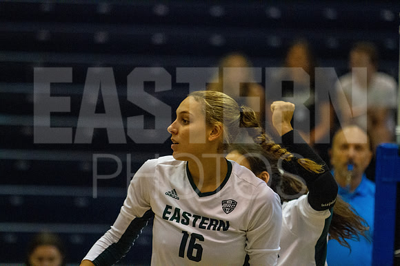 Eastern Michigan University Volleyball compete at the DePaul Invitational vs St Louis University. August 9, 2022
