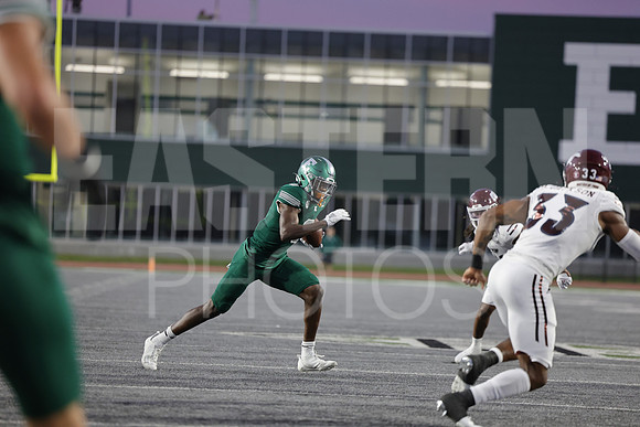 The Eastern Michigan football team defeats eastern Kentucky 42-34 in their home opener. Ypisilanti, 2022. (Photoby; Walt Middleton)