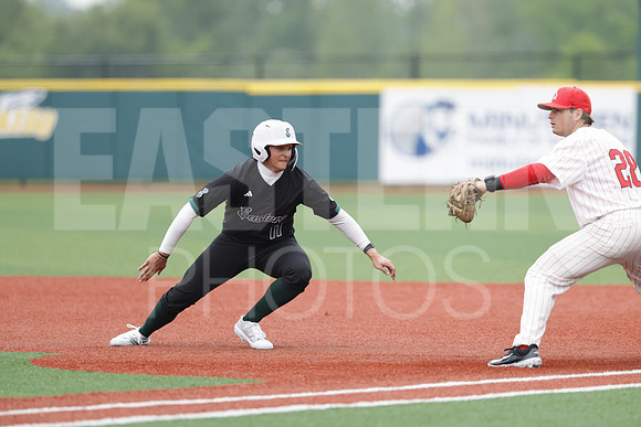 The Eastern Michigan University baseball team compete in the first game of the 2025 MAC Baseball Tournament in Avon, OH on May 21, 2025,  (Photo by:Walt Middleton Photography)