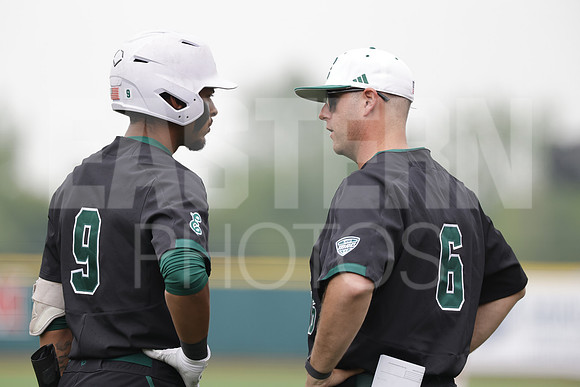 The Eastern Michigan University baseball team compete in the first game of the 2025 MAC Baseball Tournament in Avon, OH on May 21, 2025,  (Photo by:Walt Middleton Photography)