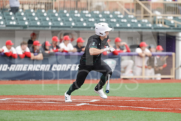 The Eastern Michigan University baseball team compete in the first game of the 2025 MAC Baseball Tournament in Avon, OH on May 21, 2025,  (Photo by:Walt Middleton Photography)