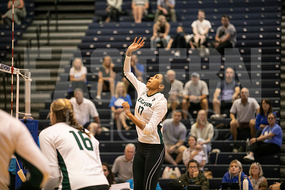 Eastern Michigan University Volleyball compete at the DePaul Invitational vs St Louis University. August 9, 2022