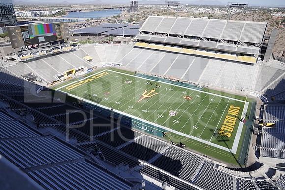 Eastern Michigan University football defeat Arizona State University 30-21 at Sun Devil Stadium, Tempe Arizona. September 17, 2022. (Photo by: Walt Middleton)