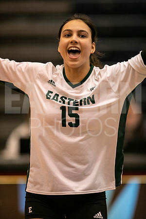 Eastern Michigan University Volleyball compete at the DePaul Invitational vs St Louis University. August 9, 2022