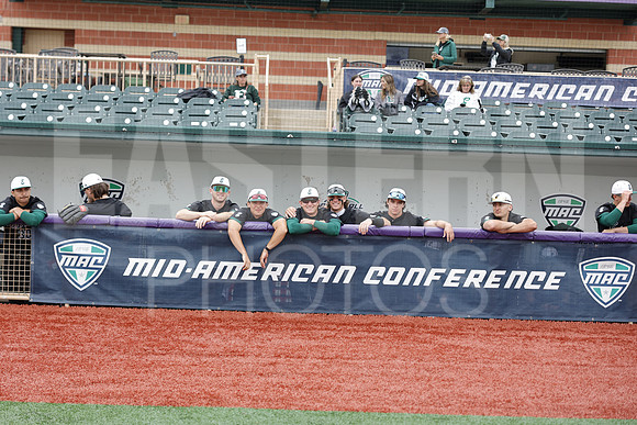 The Eastern Michigan University baseball team compete in the first game of the 2025 MAC Baseball Tournament in Avon, OH on May 21, 2025,  (Photo by:Walt Middleton Photography)