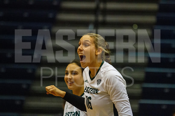 Eastern Michigan University Volleyball compete at the DePaul Invitational vs St Louis University. August 9, 2022