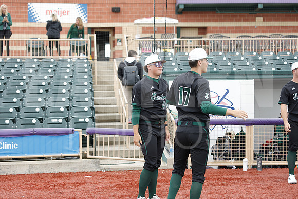 The Eastern Michigan University baseball team compete in the first game of the 2025 MAC Baseball Tournament in Avon, OH on May 21, 2025,  (Photo by:Walt Middleton Photography)