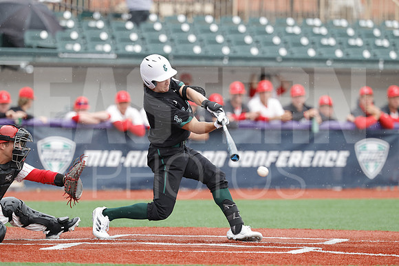 The Eastern Michigan University baseball team compete in the first game of the 2025 MAC Baseball Tournament in Avon, OH on May 21, 2025,  (Photo by:Walt Middleton Photography)