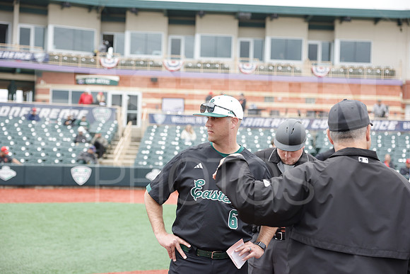 The Eastern Michigan University baseball team compete in the first game of the 2025 MAC Baseball Tournament in Avon, OH on May 21, 2025,  (Photo by:Walt Middleton Photography)