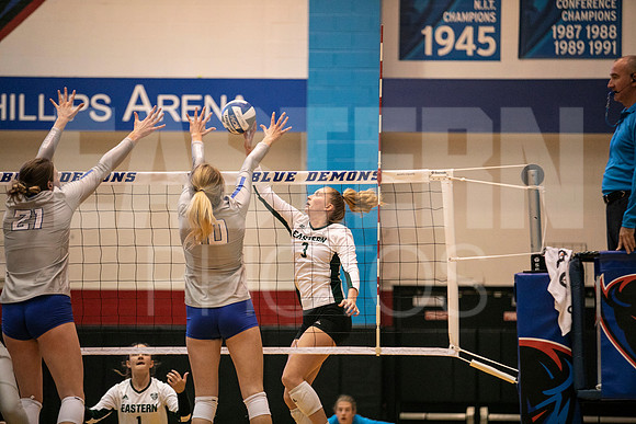 Eastern Michigan University Volleyball compete at the DePaul Invitational vs St Louis University. August 9, 2022