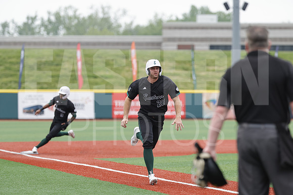 The Eastern Michigan University baseball team compete in the first game of the 2025 MAC Baseball Tournament in Avon, OH on May 21, 2025,  (Photo by:Walt Middleton Photography)