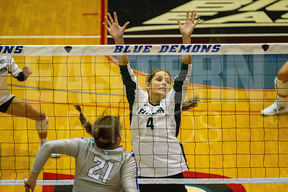 Eastern Michigan University Volleyball compete at the DePaul Invitational vs St Louis University. August 9, 2022