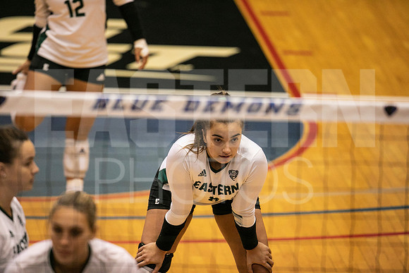 Eastern Michigan University Volleyball compete at the DePaul Invitational vs St Louis University. August 9, 2022