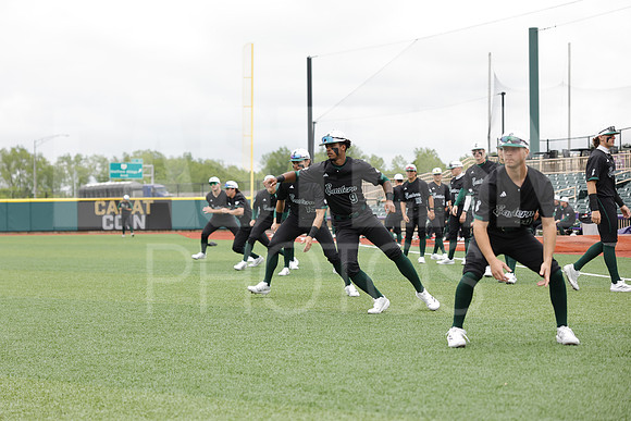 The Eastern Michigan University baseball team compete in the first game of the 2025 MAC Baseball Tournament in Avon, OH on May 21, 2025,  (Photo by:Walt Middleton Photography)