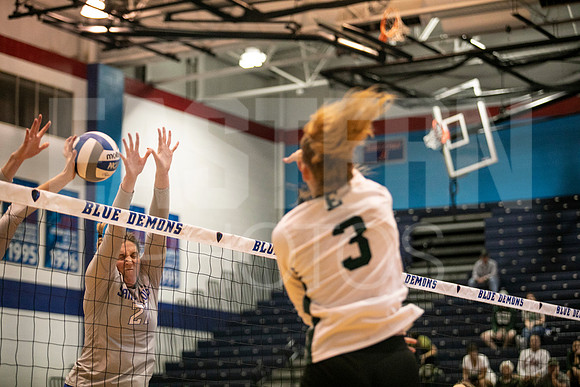 Eastern Michigan University Volleyball compete at the DePaul Invitational vs St Louis University. August 9, 2022