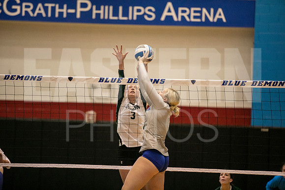Eastern Michigan University Volleyball compete at the DePaul Invitational vs St Louis University. August 9, 2022