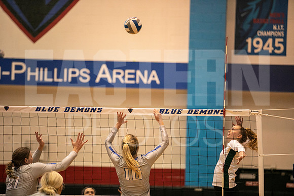 Eastern Michigan University Volleyball compete at the DePaul Invitational vs St Louis University. August 9, 2022