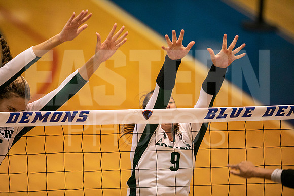 Eastern Michigan University Volleyball compete at the DePaul Invitational vs St Louis University. August 9, 2022