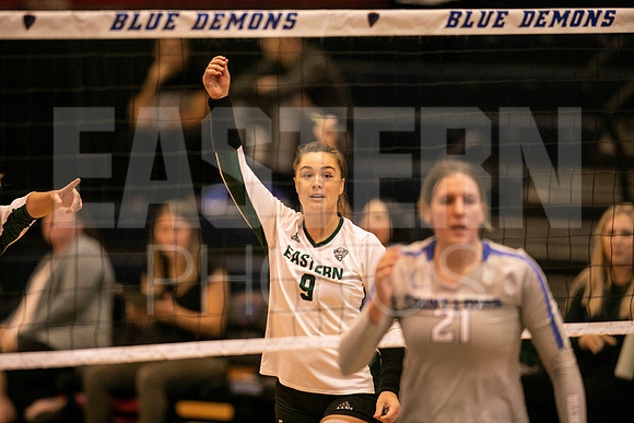 Eastern Michigan University Volleyball compete at the DePaul Invitational vs St Louis University. August 9, 2022