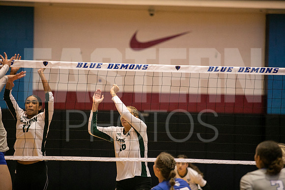 Eastern Michigan University Volleyball compete at the DePaul Invitational vs St Louis University. August 9, 2022