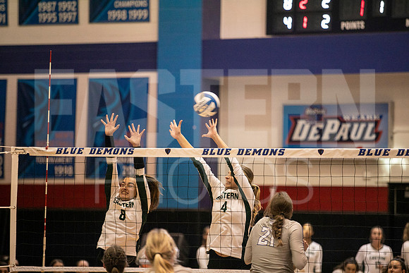Eastern Michigan University Volleyball compete at the DePaul Invitational vs St Louis University. August 9, 2022
