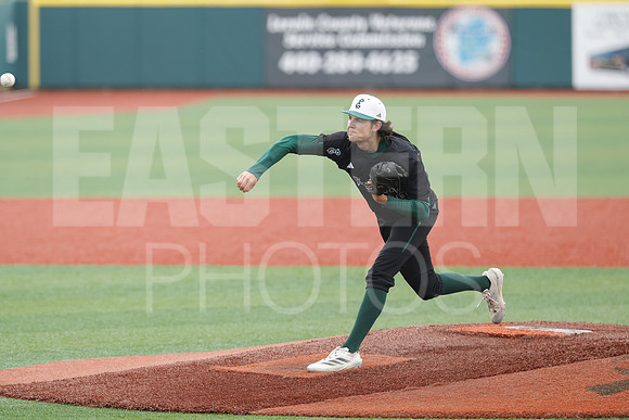 The Eastern Michigan University baseball team compete in the first game of the 2025 MAC Baseball Tournament in Avon, OH on May 21, 2025,  (Photo by:Walt Middleton Photography)