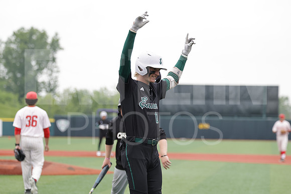 The Eastern Michigan University baseball team compete in the first game of the 2025 MAC Baseball Tournament in Avon, OH on May 21, 2025,  (Photo by:Walt Middleton Photography)